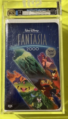 Walt Disney - Fantasia 2000 - VHS IGS 8/8.5 Mint CGC Foto 1 de 3