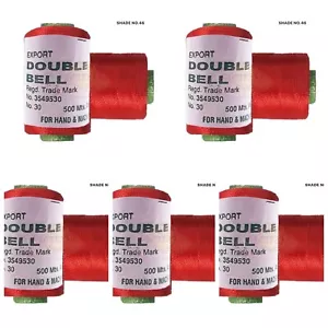 5X Viscose Rayon Yarn Thread Dark Hot Red 500mtr,Hand & machine embroidery - Picture 1 of 3
