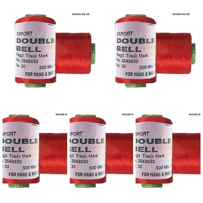 5X Viscose Rayon Yarn Thread  Dark Hot Red 500mtr,Hand & machine embroidery - Image 1 of 3