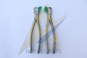 FÓRCEPS de extracción dental serie molar juego de 2 piezas con 20 parachoques gratis - Imagen 1 de 2