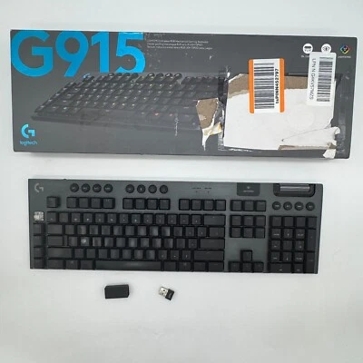 Logitech - G915 LIGHTSPEED Wireless RGB Mechanical Gaming Keyboard (GL Clicky) - Image 1 of 4