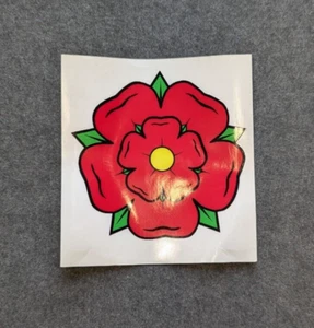 TUDOR ROSE DIE CUT STICKER - 93MM x 96MM - Picture 1 of 1