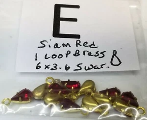 Vtg Loose 6x3.6mm & 6x4mm in Brass Swarovski Pear Rhinestone Jewelry Repair 6000 - Picture 1 of 63