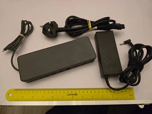 HP USB C DOCK DOCKING STATION DUAL DP USB 3.0 PD 90W POWER SUPPLY UK HSA-B005D5 - Afbeelding 1 van 6