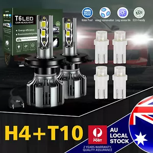 For SUZUKI ALTO (1985 - 1998) Kit H/L Beam H4 LED Headlight Globes 10000LM White - Picture 1 of 21