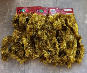 45 (3 X 15’) Feet Gold Garland Trim A Tree From Hills Department Store New VTG - Picture 1 of 6