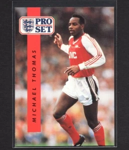 MICHAEL THOMAS 1990-91 Pro Set Soccer Card ARSENAL #7 PSA - Picture 1 of 2