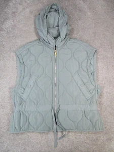 Zara Vest Womens Small Blue Diamon Quilt Puffer - Picture 1 of 8