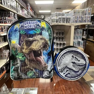 Mochila con licencia Jurassic World Dinosaur 16" con juego de bolsa de almuerzo desmontable - Imagen 1 de 5