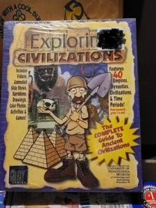 VINTAGE Exploring Civilizations CD ROM Game Romtech Galaxy Series! - Picture 1 of 1