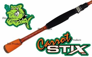 Carrot Stix SPINNING 6'7" ULTRA LIGHT Wild Orange Lite Fishing Rod C2WX671UL-F-S - Picture 1 of 4