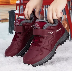 New Womens Waterproof Winter Shoes Outdoor Snow Boots Casual Warm Ankle Trainers - Picture 1 of 16