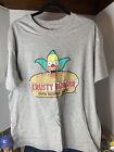 The Simpsons Krusty Burger T-Shirt Gray Size Large Graphic Tee