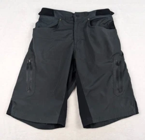 Zoic Ether Mens MTB Shorts sz Small Gray Adjustable Zip Pockets Unlined - Picture 1 of 11