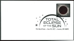 US Stamp 2017 Sct#5211 "Total Eclipse of the Sun" 1 FDC - MNH - Picture 1 of 1