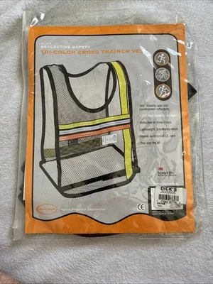 New Nathan Tri Color Cross Trainer, Vest Reflective Safety OSFA - Image 1 of 2