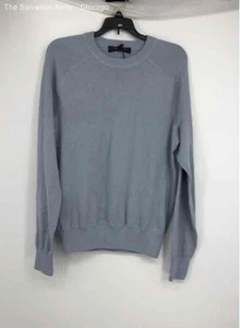 Rag and Bone Mens Dusty Blue Cotton Blend Crew Neck Pullover Sweater Size Small - Picture 1 of 6