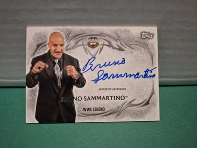2015 WWE Topps Undisputed Bruno Sammartino Legends On Card Auto - Image 1 of 2