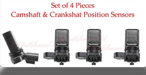 Set 4 Pcs Camshaft/Crankshaft Position Sensor For: Armada Titan Pathfinder 5.6L - Picture 1 of 10