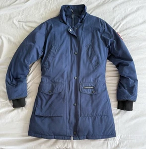 Vintage Canada Goose Artic Program Parka Jacket Woman’s Size S Blue 2005 No Hood - Picture 1 of 20