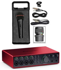 Focusrite SCARLETT 18I16 4G 4th Gen 24-bit 192 kHz Audio Recording Interface+Mic - Picture 1 of 12