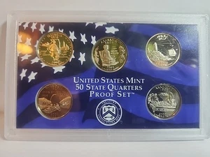 2003 UNITED STATES MINT 50 STATE QUARTERS PROOF SET (5 Coins) with COA - Picture 1 of 7