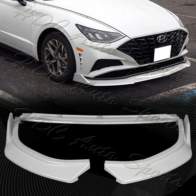 Alerón labial parachoques delantero pintado blanco estilo CK 2020-2023 para Hyundai Sonata Foto 1 de 4