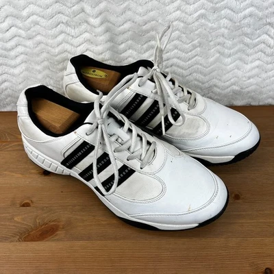 Zapatos de golf Adidas Z Traction para hombre EVN 791003 cuero blanco talla EE. UU. 10,5 leer... Foto 1 de 4