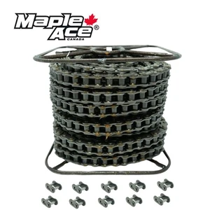 #40 Roller Chain 100 Feet plus 10 Connecting Links - Picture 1 of 4