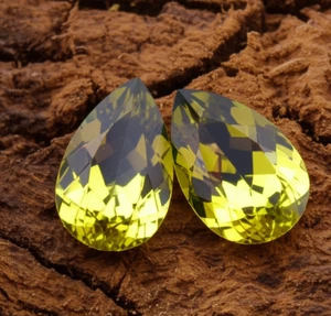 10-12 Ct Alexandrite Pair Color Changing ear cut Loose Gemstone GGI Certified - Picture 1 of 4