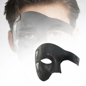 Jazz Half Face Mask Face Cover for Themed Party Nightclub Halloween - Picture 1 of 7