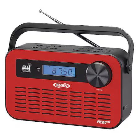 Jensen Portable Weather Radio,Red JEP-250 Jensen JEP-250 077283922596 Red - Image 1 of 1