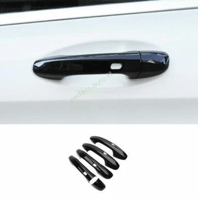 For Benz E-Class 2017-2022 2023 Gloss Black Exterior Side Smart Door Handle Trim — 第 1/4 张图片