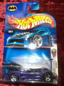 Hot Wheels 2004 First Editions #001 Batmobile Purple 5 Spoke Wheels 1/100 Batman - Bild 1 von 5