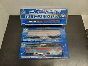 LIONEL POLAR EXPRESS STREAMLINER PASSENGER CARS ADD-ON 2-PACK 6-35290 NIB OGAUGE - Picture 1 of 13