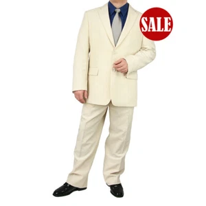 HAS TO GO! Stylish Men's Regular-Fit Dress Suit BEIGE, Size 36 Short $199+ - Picture 1 of 3