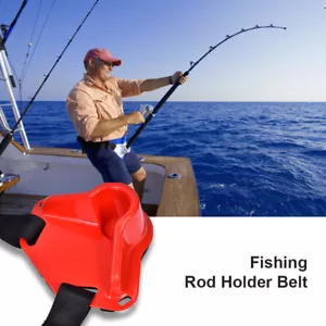 Waist Fighting Belt Fishing Rod Pole Holder For Rock Fishing - Picture 1 of 10