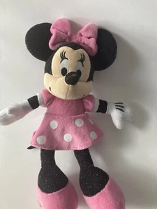 Disney Minnie Mouse con vestido rosa y lazo rosa. peluche pequeño - Imagen 1 de 4