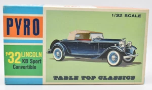 PYRO 1/32 1932 Lincoln KB Sport Convertible. plastic model kit. Made in USA - Picture 1 of 4