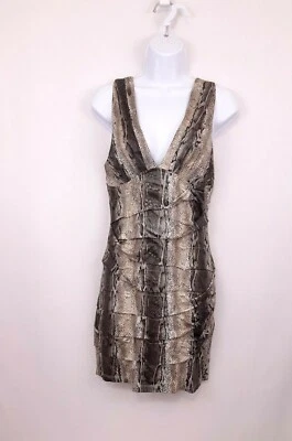 Vestido de cóctel Juniors Nikibiki estampado de serpiente brillante talla L Foto 1 de 4