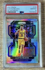 Austin Reaves 2021 Prizm Silver SSP PSA 10 💎 Rookie Card Lakers 📈