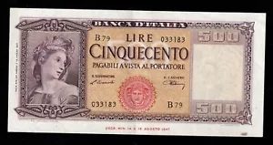 Italy 1947, 500 Lire, P80a,XF+ RARE ! - Picture 1 of 2