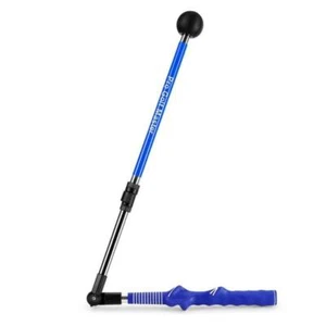 Adjustable Golf Swing Trainer For Beginners - Foldable & Corrective - Blue - Picture 1 of 15