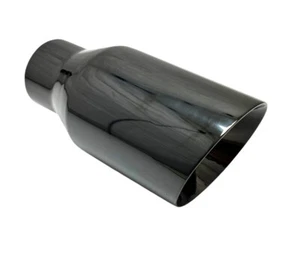 Exhaust Tip 2.25 Inlet 4.00 Outlet 8.00 long WDW4008-225-DW-BC-SS Weld On Sla - Picture 1 of 8