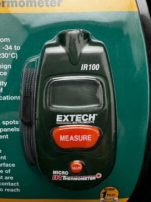 EXTECH INSTRUMENTS Extech IR100 Mini IR Thermometer, Measures Temperature