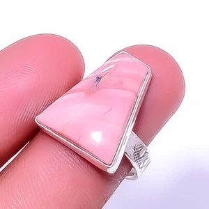 Rosa Opal - Australien Handarbeit 925 Sterling Silber Schmuck Ring Gr.8 T51 - Bild 1 von 1