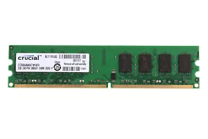 Crucial 2 GB DDR2 RAM 2Rx8 PC2-5300 667Mhz 240pin DIMM Desktop Memory NON-ECC - Picture 1 of 6