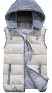 Winter Vest Size Large Look At Chart Please Men And Women Hooded Sleeveless - Picture 1 of 7