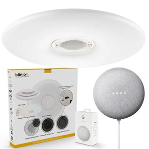 Wifi Deckenleuchte mit Dock inkl. Nest Mini, dimmbar, RGB-Backlight - Bild 1 von 7