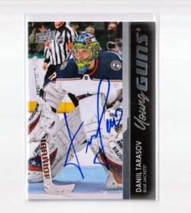 DANIIL TARASOV autographed '21/22 COLUMBUS BLUE JACKETS "Young Guns" rookie card